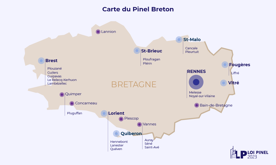 Pinel Breton  – Carte du Pinel Breton